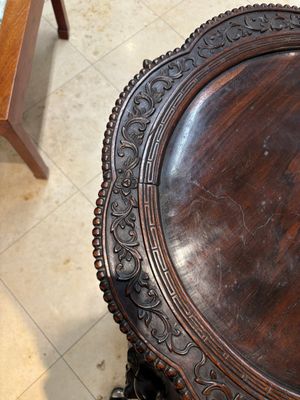 A large Chinese hongmu stand, 19th C. — photo 7