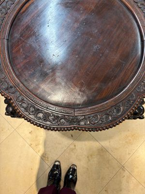 A large Chinese hongmu stand, 19th C. — photo 10