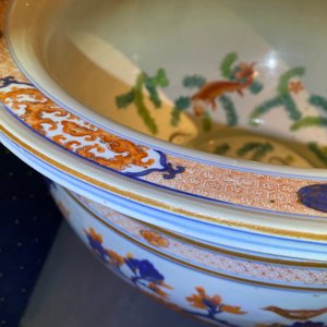 A large Chinese Imari-style fish bowl, Kangxi — photo 20