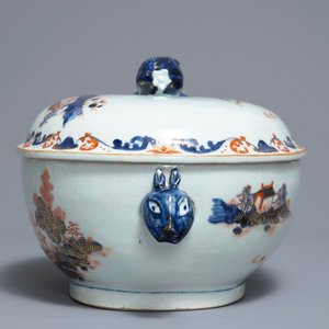 A large Chinese Imari-style tureen and cover on stand, Qianlong — 照片 7