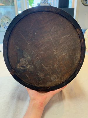 A large Chinese inscribed zitan brush pot, 18/19th C. — photo 11