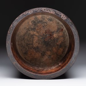 A large Chinese inscribed zitan brush pot, 18/19th C. — photo 6