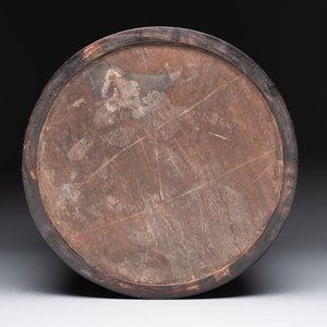 A large Chinese inscribed zitan brush pot, 18/19th C. — photo 7