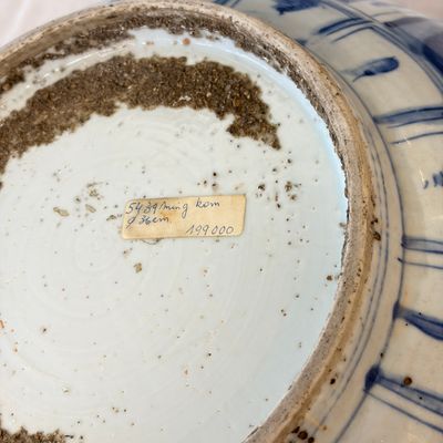 A large Chinese 'Kraak' blue and white 'Mountainous Landscape' bowl — foto 19