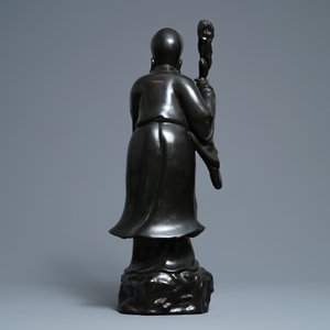 A large Chinese lacquerware figure of Shoulao, Fujian, Republic — 照片 4