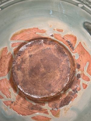 A large Chinese Longquan celadon 'trigrams' censer on wooden stand, Ming — photo 10