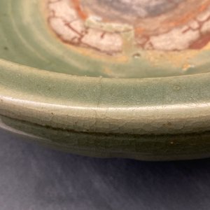 A large Chinese Longquan celadon tripod incense burner, Ming — photo 14