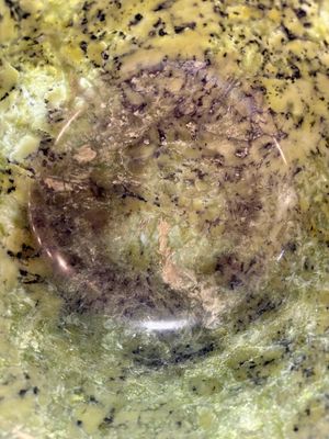 A large Chinese mottled-green serpentine bowl, 20th C. — photo 6