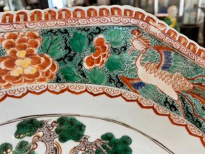A large Chinese octagonal famille verte dish, Kangxi — photo 5