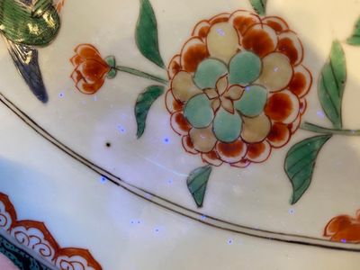 A large Chinese octagonal famille verte dish, Kangxi — photo 13