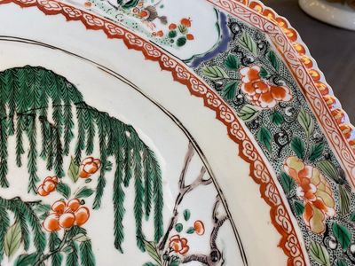 A large Chinese octagonal famille verte dish, Kangxi — photo 8