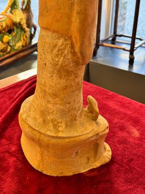 A large Chinese painted pottery figure of a civil official, Tang — photo 16