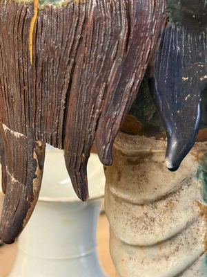 A large Chinese polychrome-glazed Shiwan stoneware dragon, 19th C. — photo 23