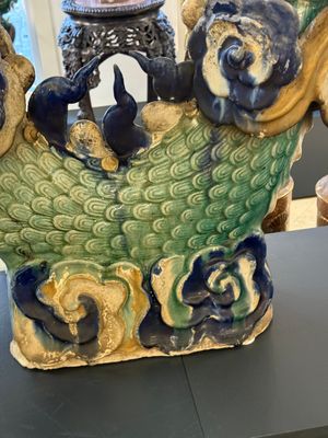 A large Chinese polychrome-glazed Shiwan stoneware dragon, 19th C. — photo 6