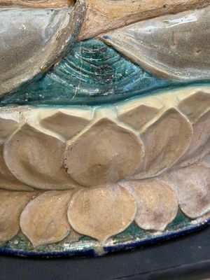 A large Chinese polychrome-glazed Shiwan stoneware figure of Guanyin, 19th C. — foto 10