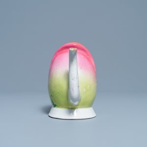 A large Chinese polychrome peach-shaped cadogan teapot, 19th C. — photo 5