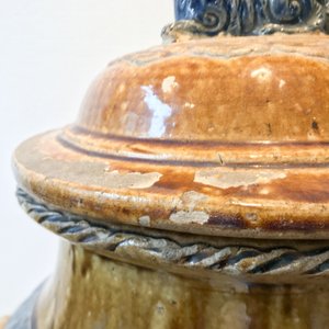 A large Chinese polychrome stoneware martaban jar and cover, Ming/Qing — 照片 29