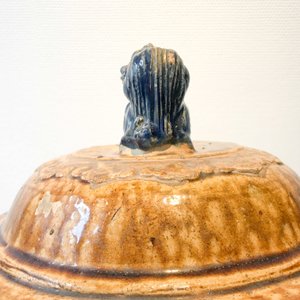A large Chinese polychrome stoneware martaban jar and cover, Ming/Qing — 照片 37