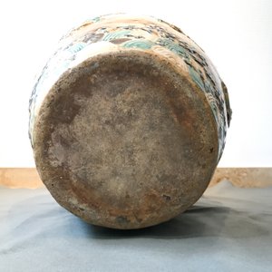 A large Chinese polychrome stoneware martaban jar and cover, Ming/Qing — 照片 60