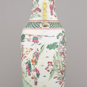 A large Chinese porcelain vase with immortals, 19th C. — photo 4