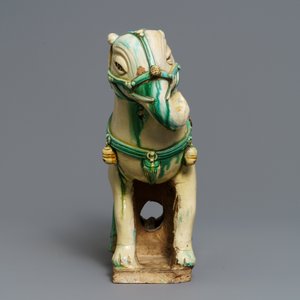 A large Chinese pottery model of an elephant, Ming — photo 4