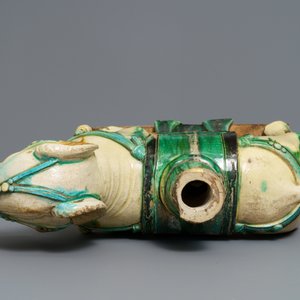 A large Chinese pottery model of an elephant, Ming — photo 6