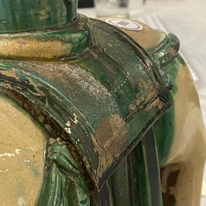 A large Chinese pottery model of an elephant, Ming — photo 9