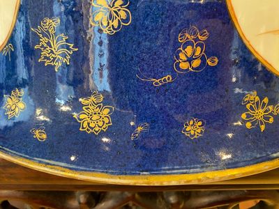 A large Chinese powder-blue and iron-red 'eight immortals' bowl, 19th C. — photo 9