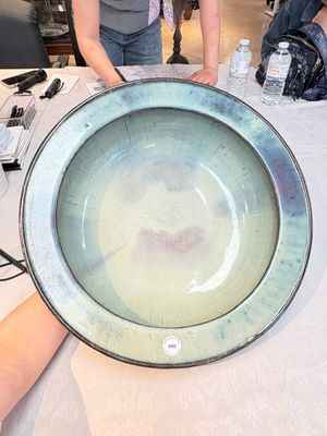 A large Chinese purple-splashed 'jun' basin, Yuan/Ming — photo 1