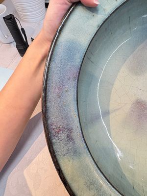 A large Chinese purple-splashed 'jun' basin, Yuan/Ming — photo 3