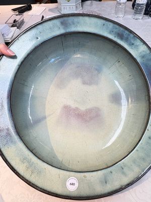 A large Chinese purple-splashed 'jun' basin, Yuan/Ming — photo 4
