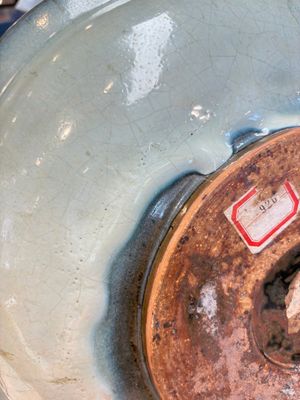 A large Chinese purple-splashed 'jun' basin, Yuan/Ming — photo 8