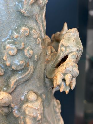 A large Chinese qingbai covered urn applied with immortals and a dragon, Northern Song — photo 20