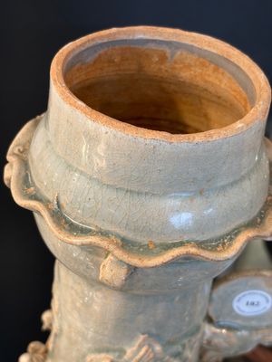 A large Chinese qingbai covered urn applied with immortals and a dragon, Northern Song — photo 23
