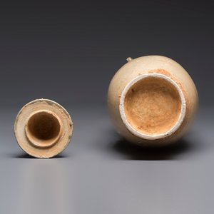 A large Chinese qingbai covered urn applied with immortals and a dragon, Northern Song — photo 7