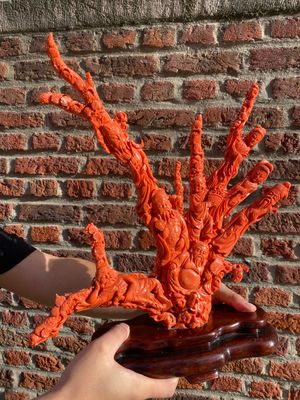 A large Chinese red coral 'Baxian' group, 19/20th C. — photo 21