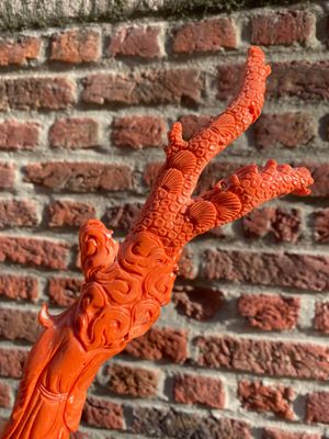 A large Chinese red coral 'Baxian' group, 19/20th C. — photo 28