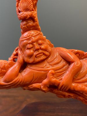 A large Chinese red coral 'Baxian' group, 19/20th C. — photo 6