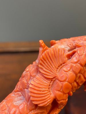 A large Chinese red coral 'Baxian' group, 19/20th C. — photo 7