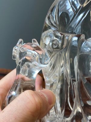 A large Chinese rock crystal sculpture of Lan Caihe, 19th C. — 照片 8