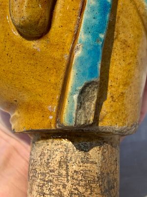 A large Chinese sancai-glazed Buddha, possibly from the Chengde Palace, Qianlong — photo 16