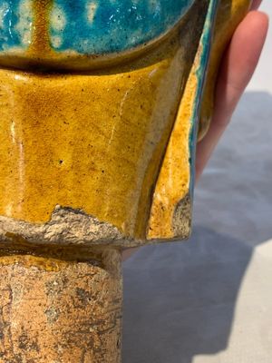 A large Chinese sancai-glazed Buddha, possibly from the Chengde Palace, Qianlong — photo 20