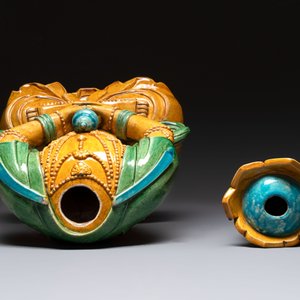 A large Chinese sancai-glazed Buddha, possibly from the Chengde Palace, Qianlong — photo 8