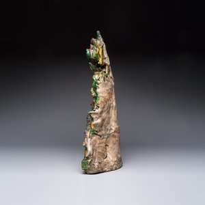 A large Chinese sancai-glazed Buddhist grotto with Guanyin and attendants, Ming — photo 3