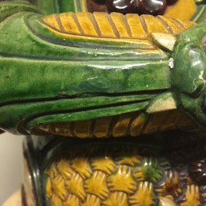 A large Chinese sancai-glazed model of a soldier in Ming style, 20th C. — photo 10