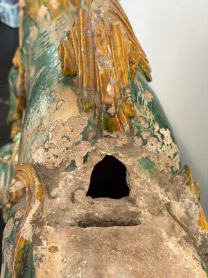 A large Chinese sancai-glazed pottery 'Buddhist Lion' roof tile, Ming — foto 21