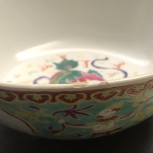 A large Chinese Thai market Bencharong bowl, Yongzheng mark, 19th C. — 照片 14