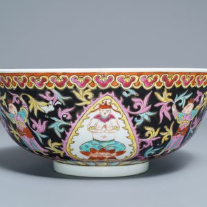 A large Chinese Thai market Bencharong bowl, Yongzheng mark, 19th C. — 照片 7