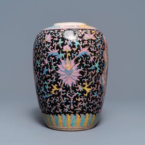 A large Chinese Thai market Bencharong ginger jar, 19/20th C. — 照片 3