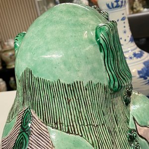 A large Chinese verte biscuit model of a luduan, probably Kangxi — photo 21